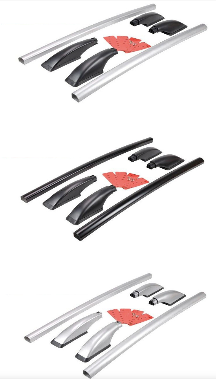 ราวหลังคา แร๊คหลังคา แบบไม่เจาะ บรอนซ์เงินและดำ สำหรับรถยนต์ไฟฟ้า NETA V , NETA V pro