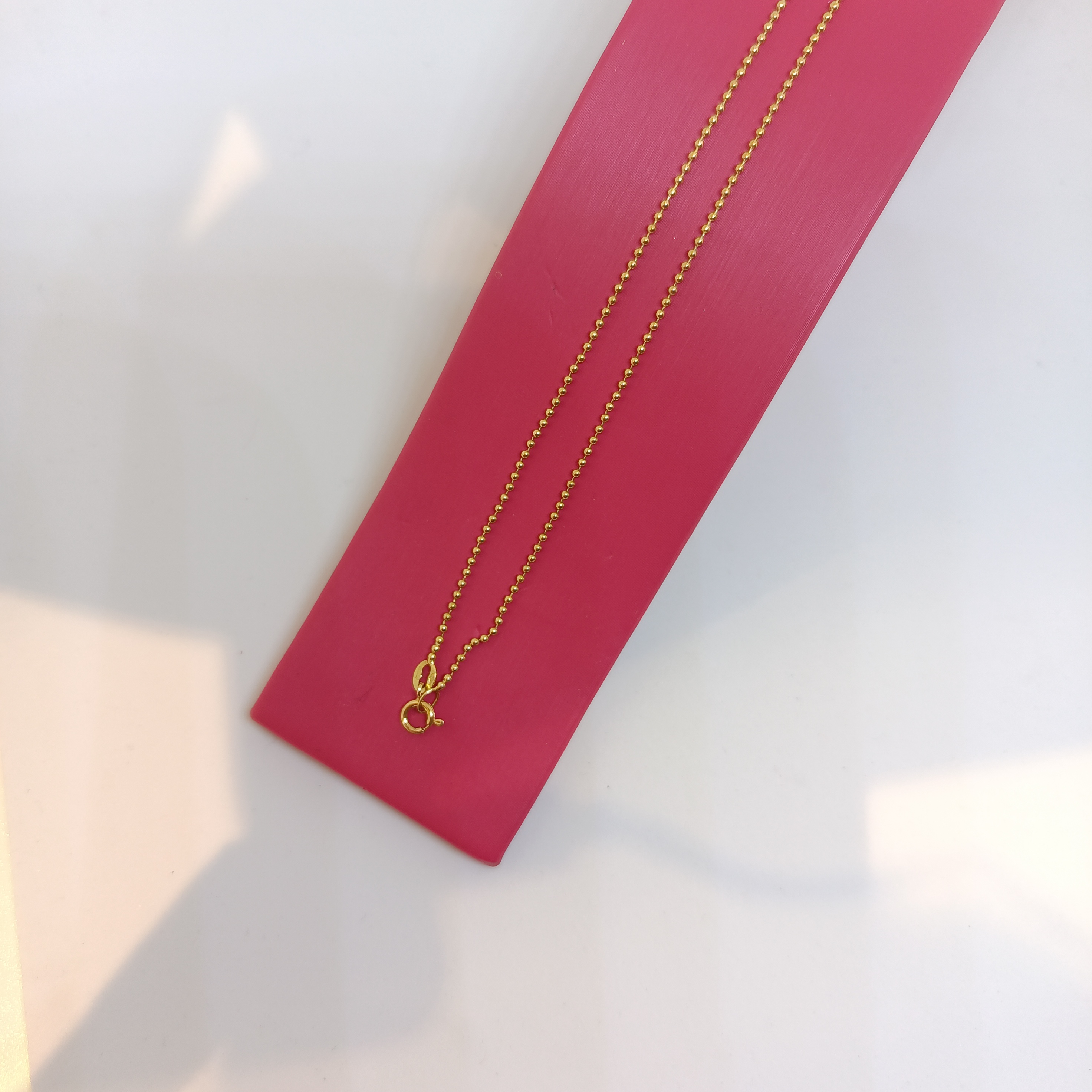 สร้อยอิตาลี่ลายแฟนซี ลวดลายไข่ปลา ระยิบระยับเวลาโดนแสง