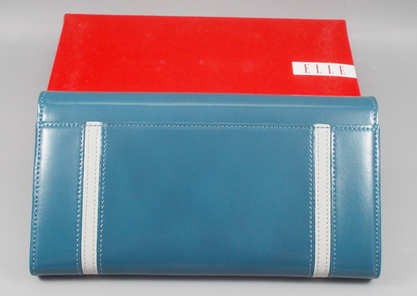 กระเป๋าสตางค์ ELLE ฟ้า-ฃาว ใหม่ แท้