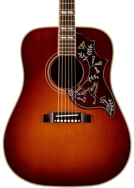 Gibson 2016 Hummingbird True Vintage Square Shoulder Dreadnought Acoustic Guitar - Vintage Cherry
