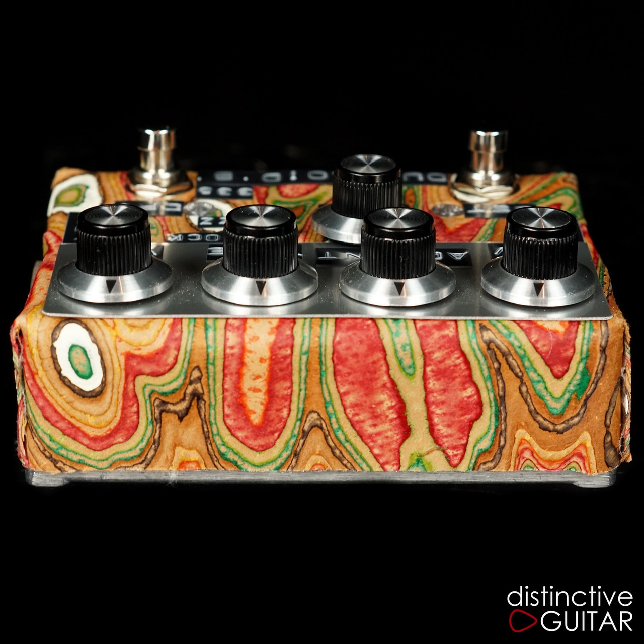 Shins Music Dumbloid 335 Boost Overdrive Pedal Sukimo Leather Orange Grain #1226