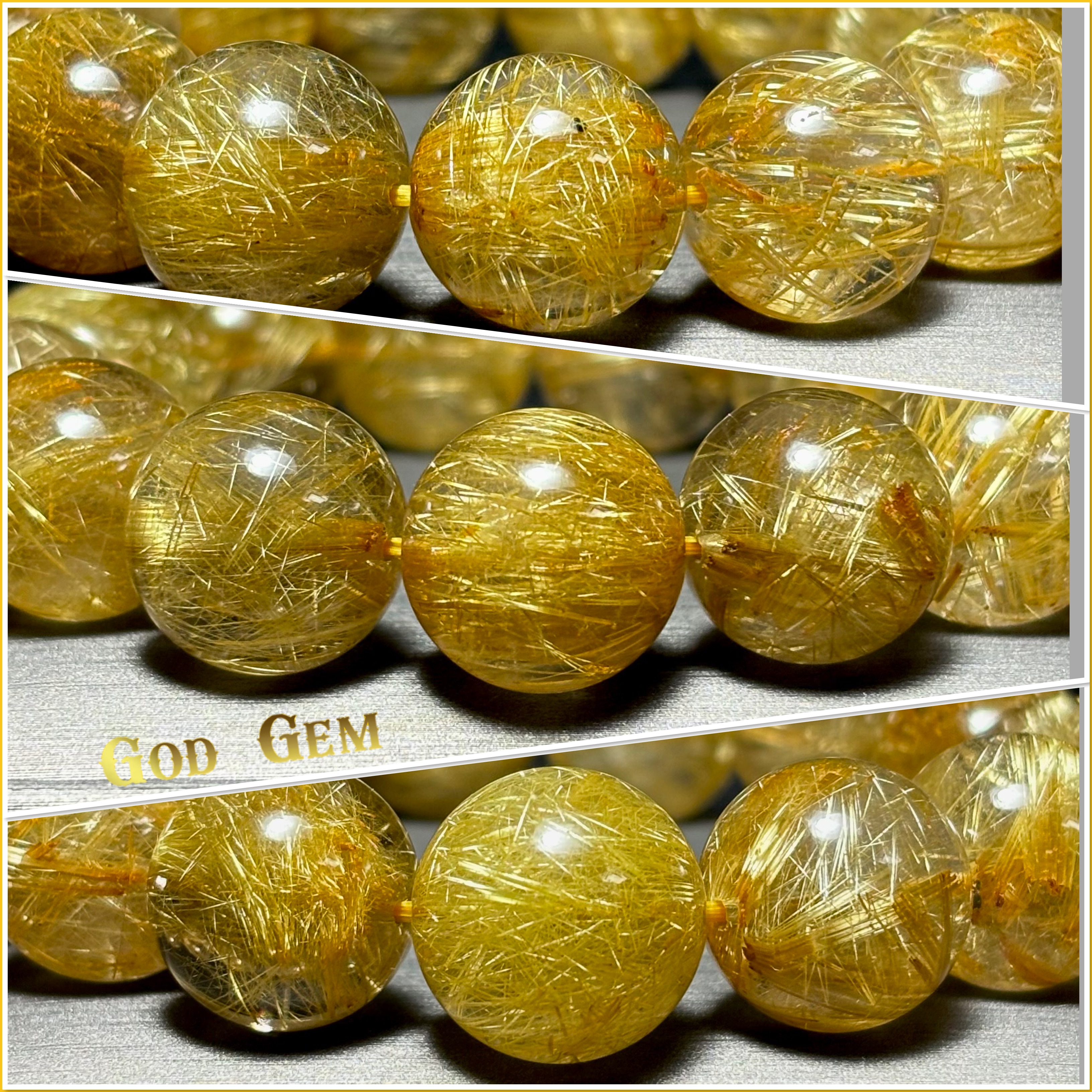 ข้อมือหิน ไหมทอง