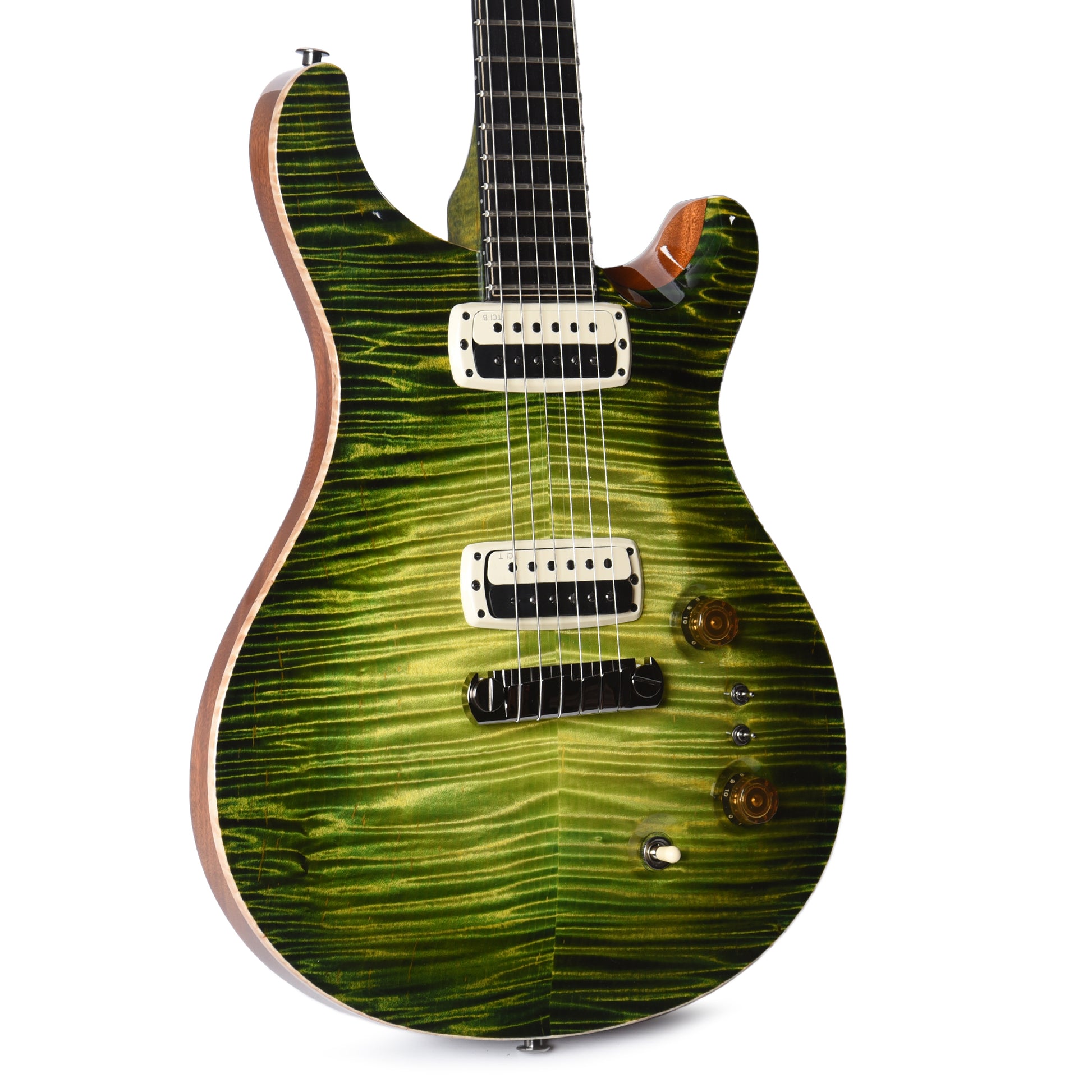 PRS Private Stock Paul's Guitar Curly Maple/African Mahogany Rainforest Glow w/Stained Neck/Fingerboard & Birds of a Feather Inlay