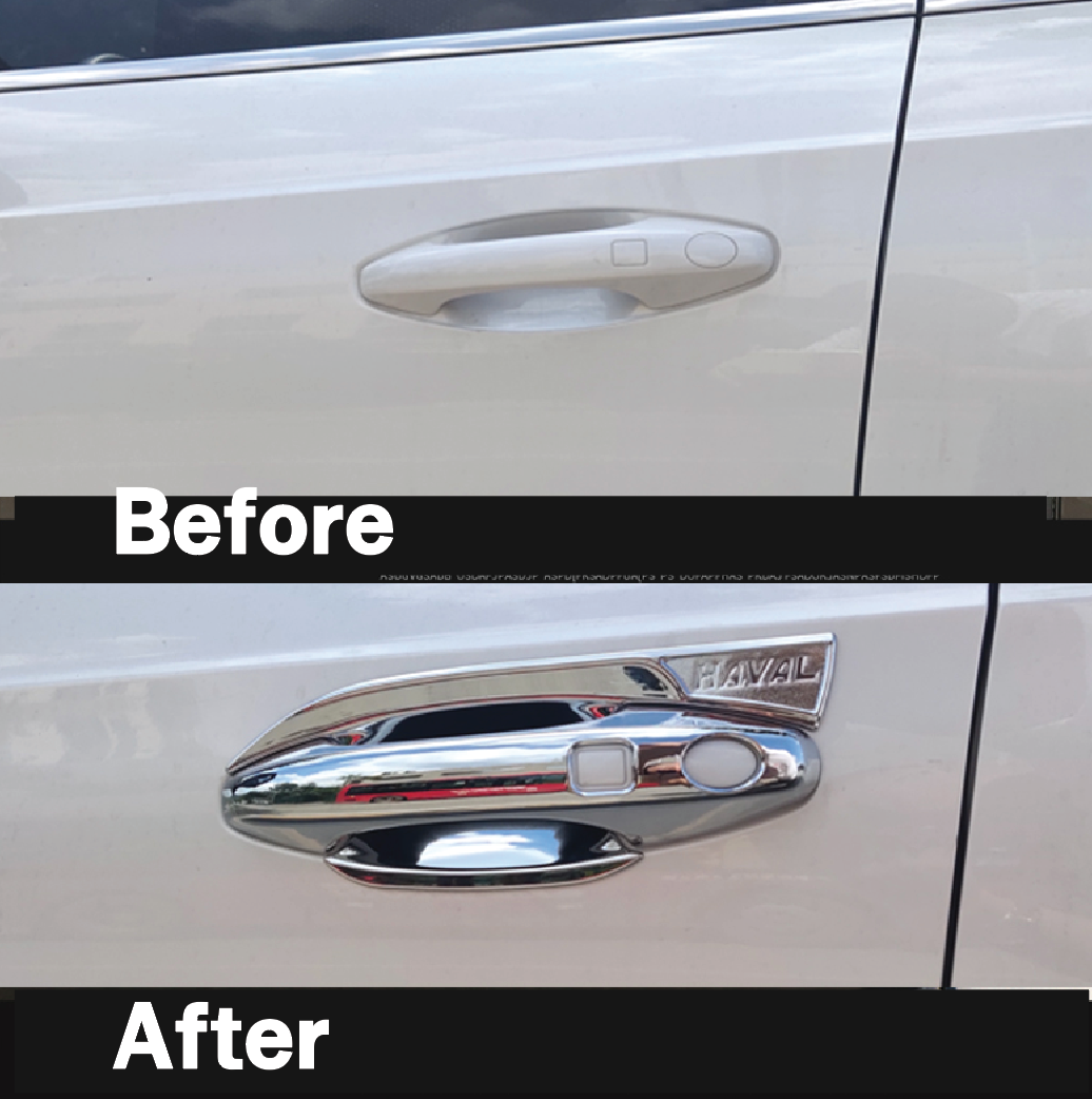 หุ้มมือจับประตู 8 ชิ้น ครอบมือจับประตูมือจับกันรอย รถ Haval Jolion ฮาวาล โจไลออนส์ 2022