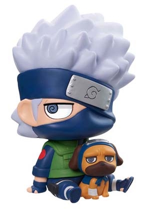 Chimi Mega Sofbi - Sofubi de Kuchiyose dattebayo NARUTO Shippuden: Kakashi-sensei & Pakkun (แท้)
