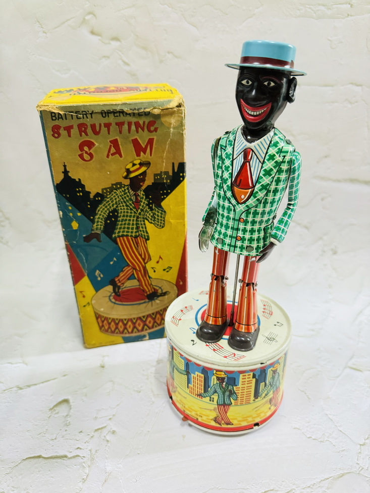 Strutting Sam Vintage Tin Toy