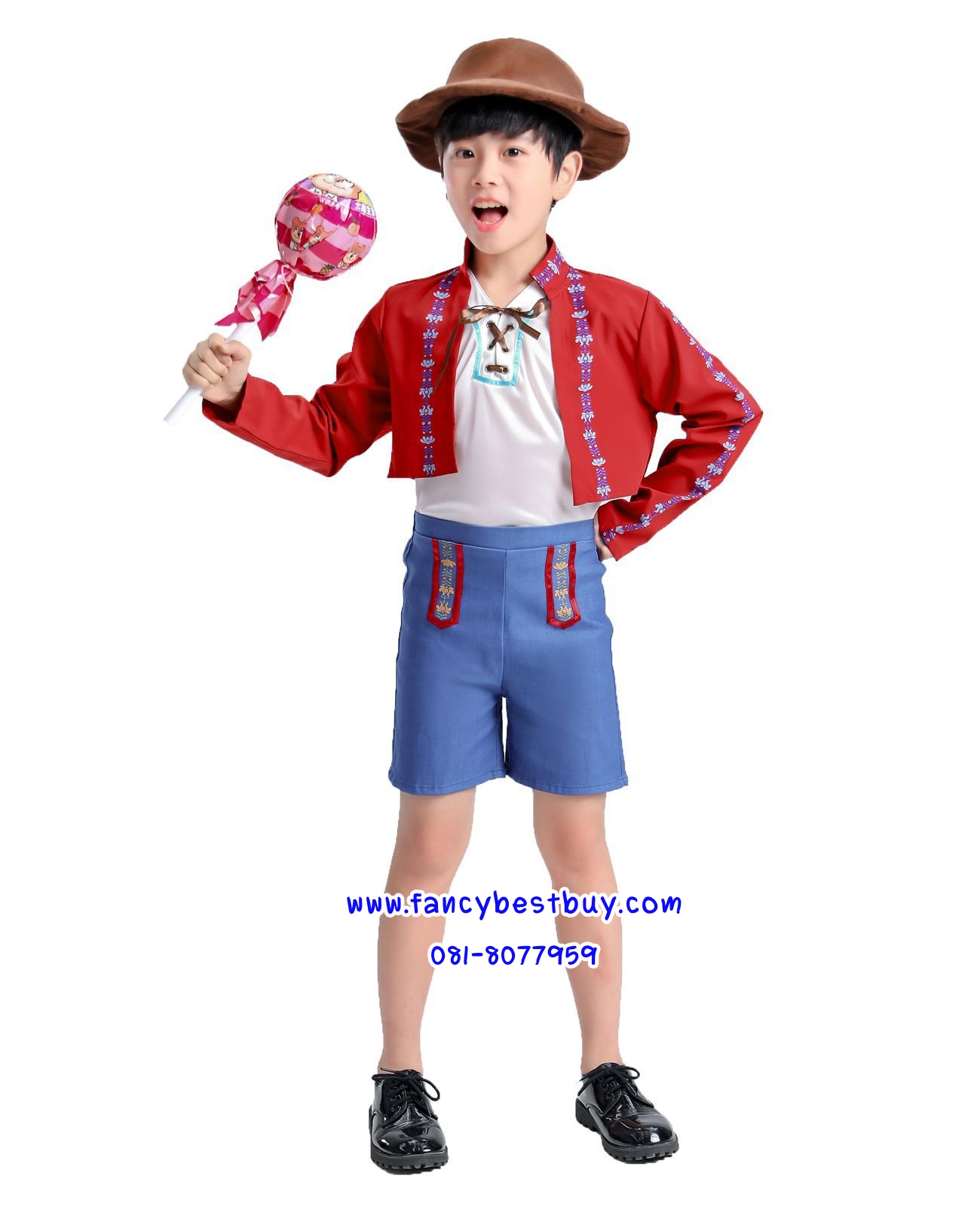 ชุดเนเธอร์แลนด์ ชุดเยอรมัน ชุดนานาชาติ ชุดประจำชาติเยอรมัน ชุดประจำชาติเนเธอร์แลนด์ Netherland Costume (คู่กับชุดเด็กหญิง FG64002) มีขนาด XL 140-150