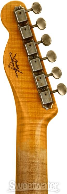 Fender Custom Shop 60s Telecaster Heavy Relic/Closet Classic Mix - Olympic White/Pink Paisley