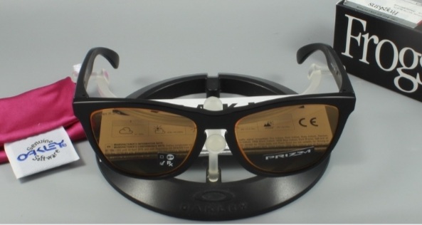 OAKLEY FIRE AND ICE COLLECTION FROGSKINS (A) Matte Black w/ Prizm Bronze OO9245-7854