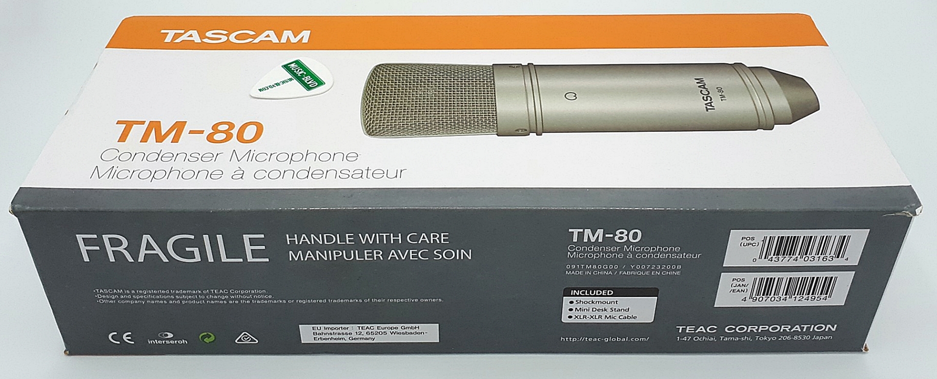 Tascam TM-80 Studio Condenser Microphone