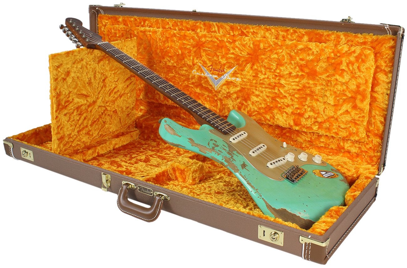 Fender Custom Shop 1959 Heavy Relic Stratocaster - Aged Sea Foam Green - NAMM