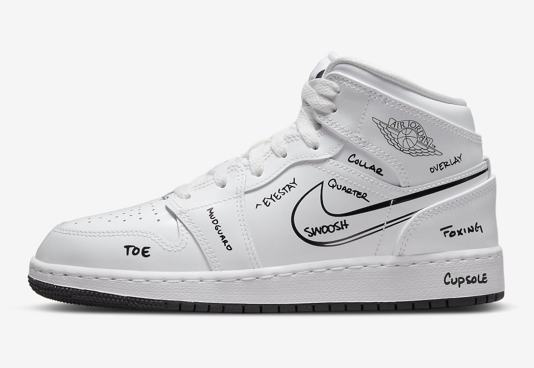 Nike Air Jordan 1 Mid GS “Schematic”