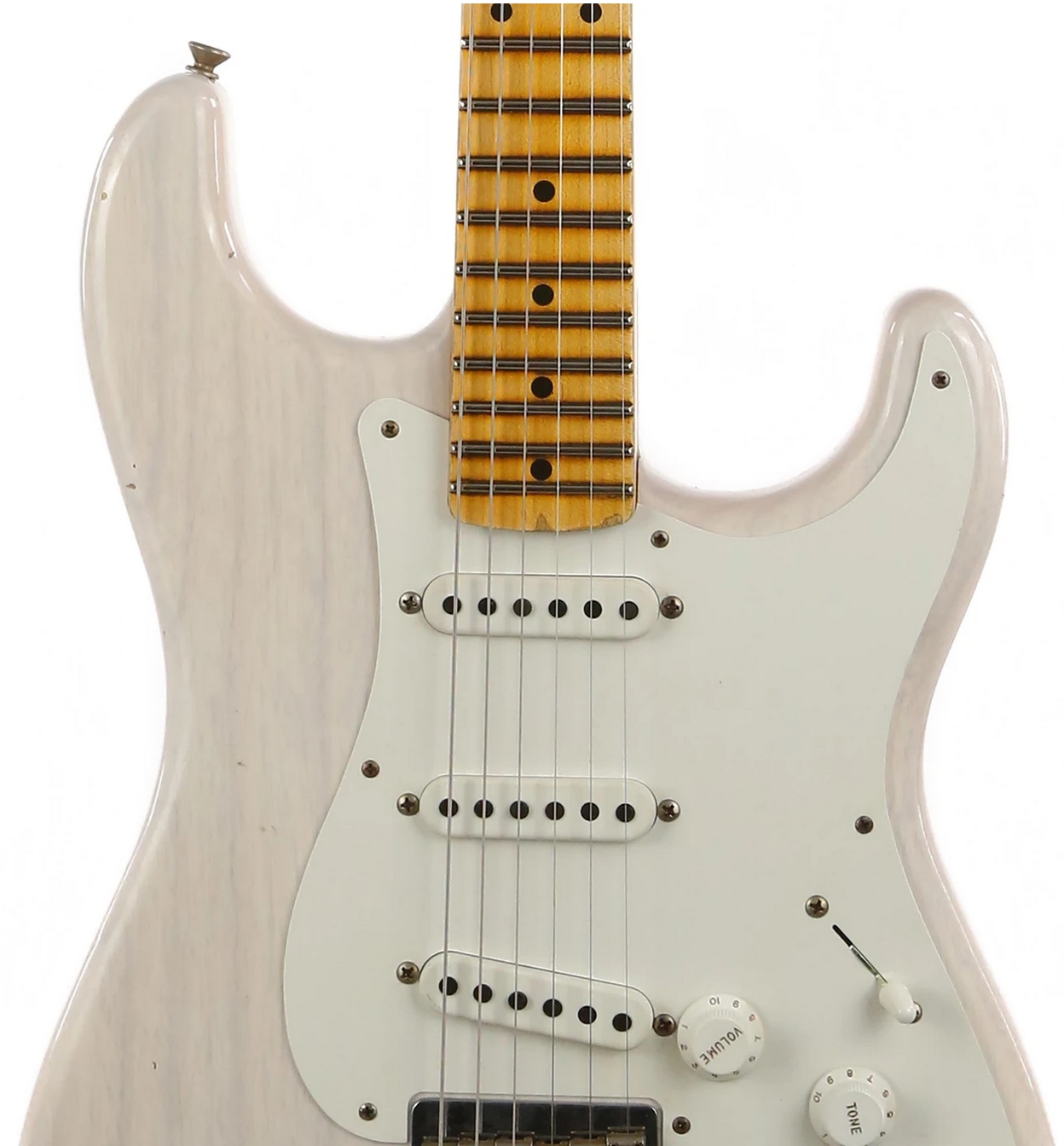 Fender Custom Shop 1955 Hardtail Stratocaster Reissue Journeyman Relic White Blonde