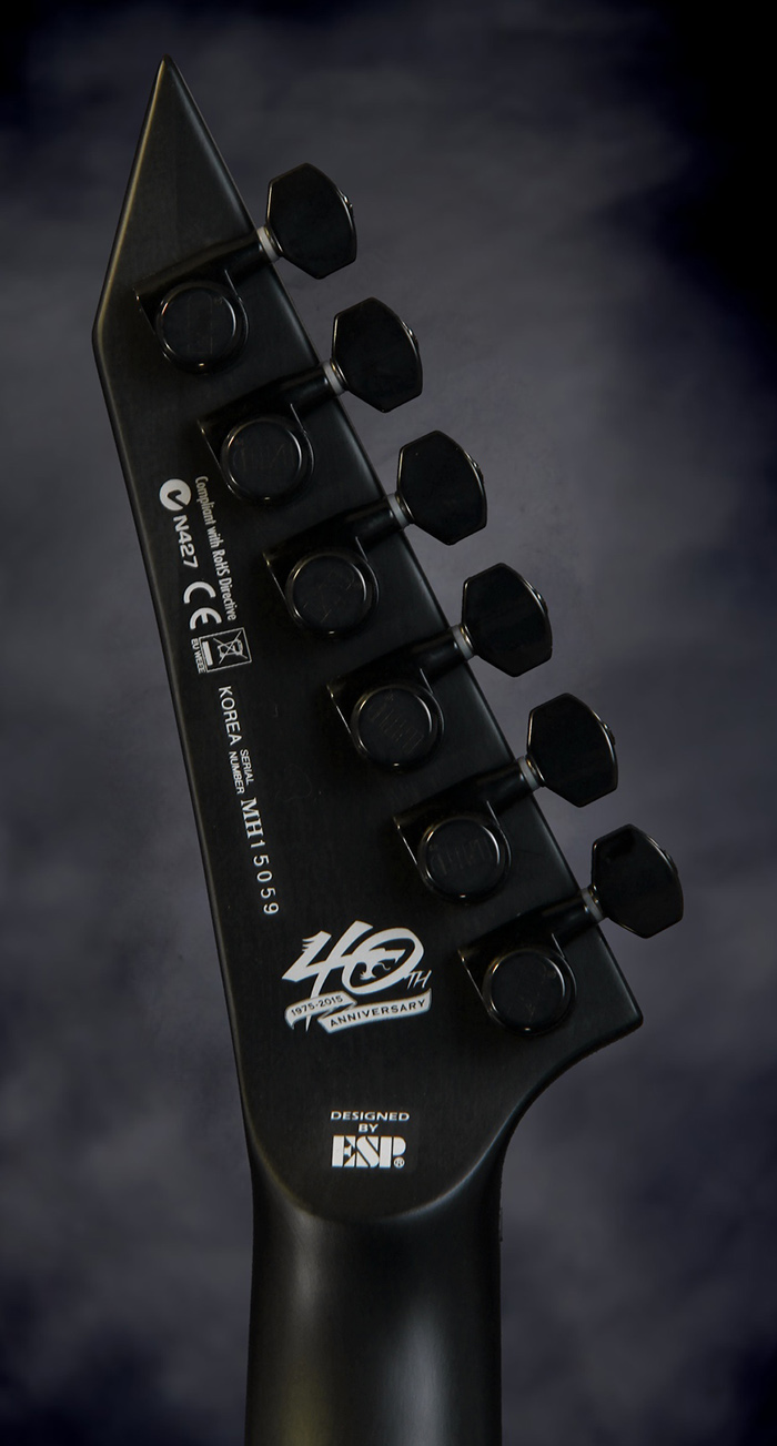 ESP LTD MH 40th Anniversary Limited Edition Electric Guitar See-Thru Black Satin