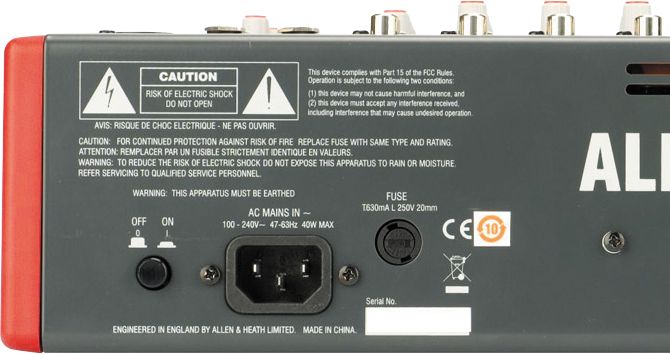 Allen & Heath ZED-22FX USB Mixer with Effects