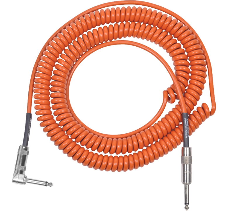 Lava Retro Coil 20 Foot Instrument Cable Straight to Right Angle