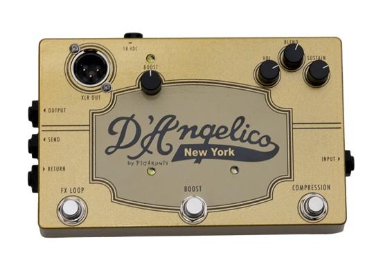 D Angelico Compressor + Booster + FX Loop & DI Guitar Effects Pedal