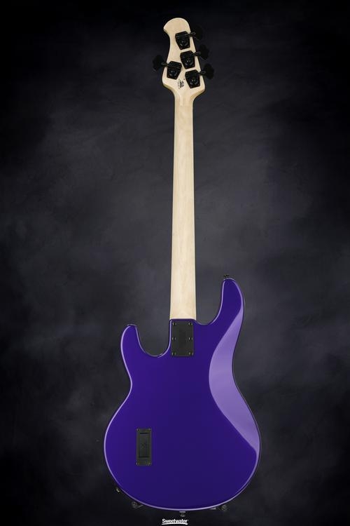 Ernie Ball Music Man StingRay 4 H 3-EQ - Firemist Purple with Matching Headstock, Rosewood Fingerboard
