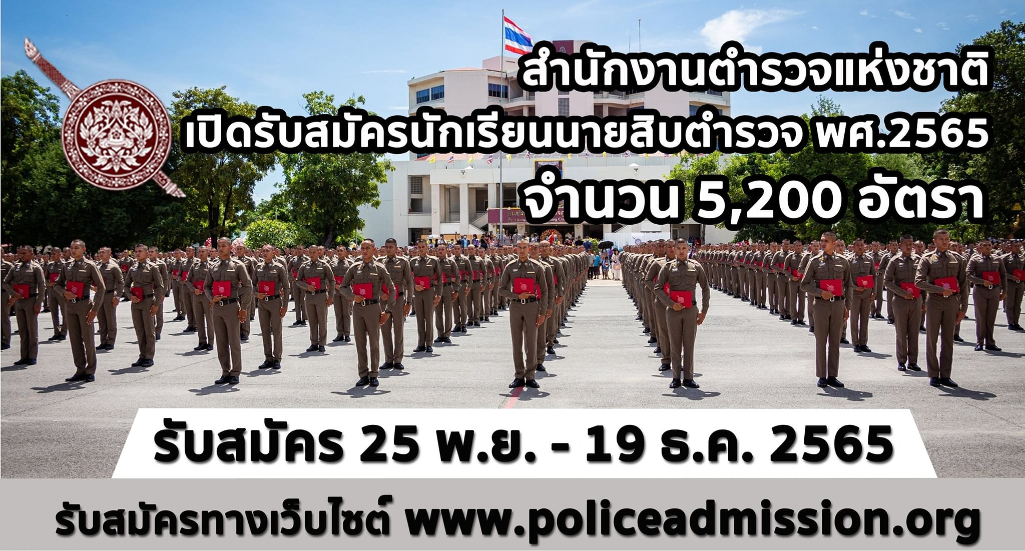 ชุดหนังสือเตรียมสอบนายสิบตำรวจ 5,200 อัตรา เพียง 1,880 บาท