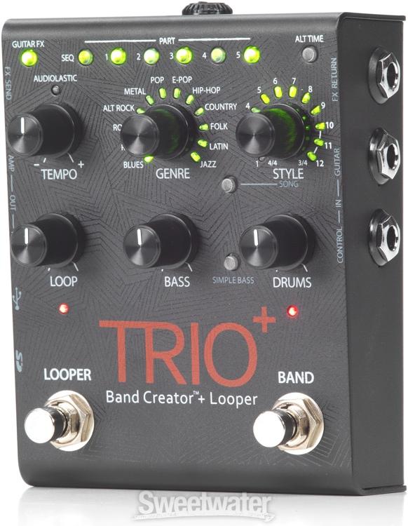 DigiTech Trio+ Band Creator Plus Looper Guitar Effects Pedal