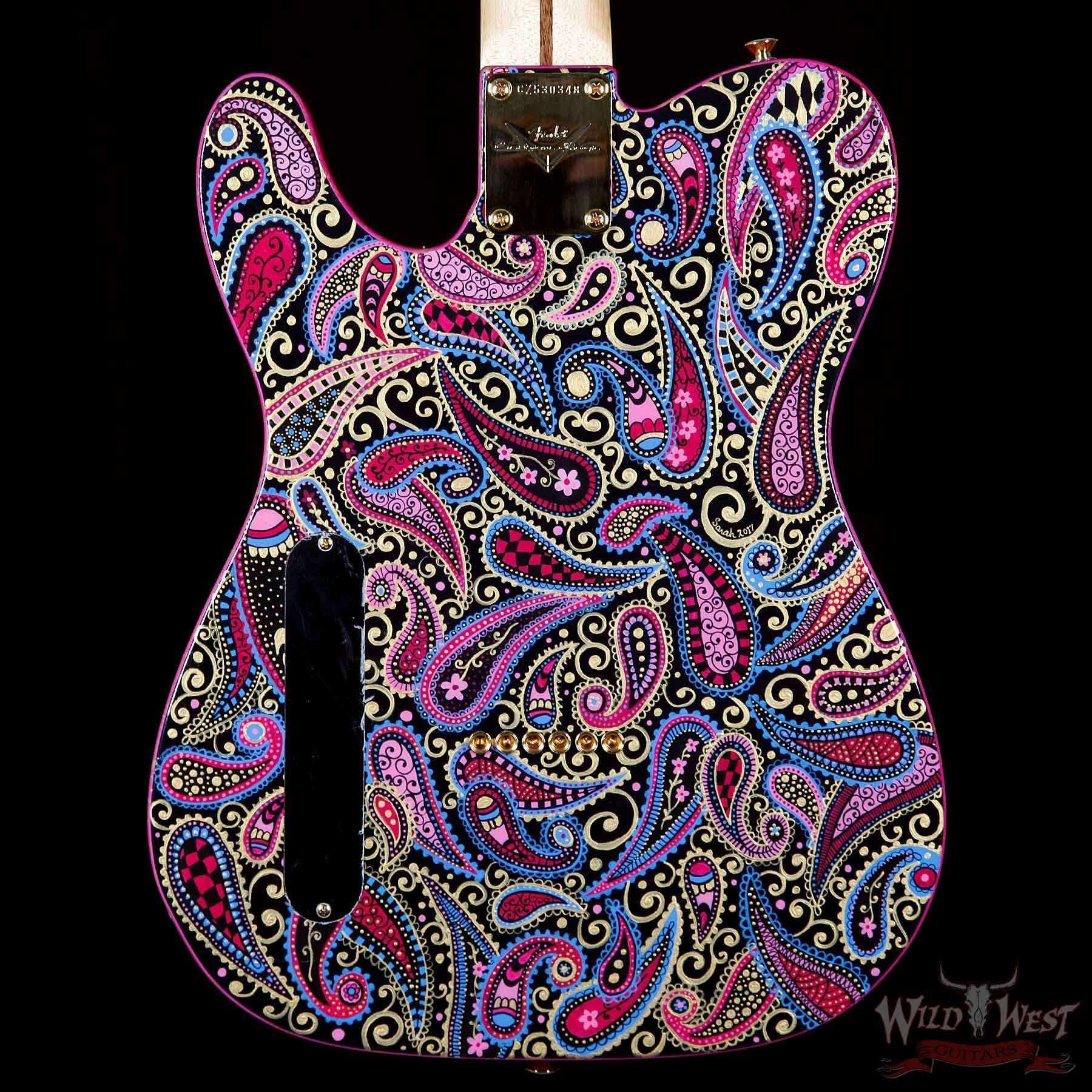 Fender Custom Shop Masterbuilt Hand Painted Paisley Telecaster NOS Artwork By Sarah Gallenberger Built by Greg Fessler