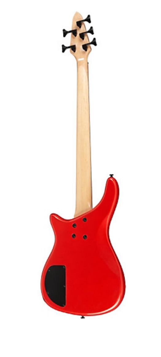 Rogue LX205B 5-String Series III Electric Bass Guitar Candy Apple Red