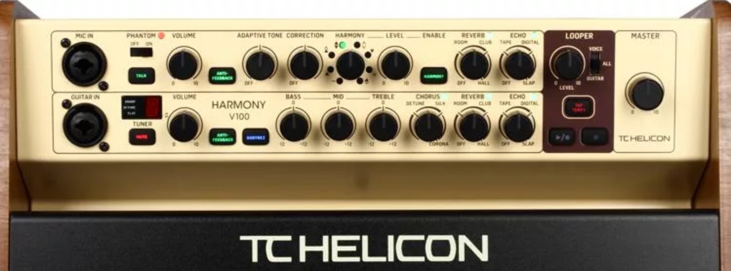TC-Helicon Harmony V100 100-watt 2-channel Acoustic Amplifier