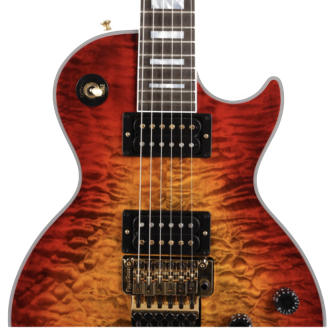 Gibson Custom Shop Les Paul Custom Axcess Made 2 Measure Bengal Burst 5A Top