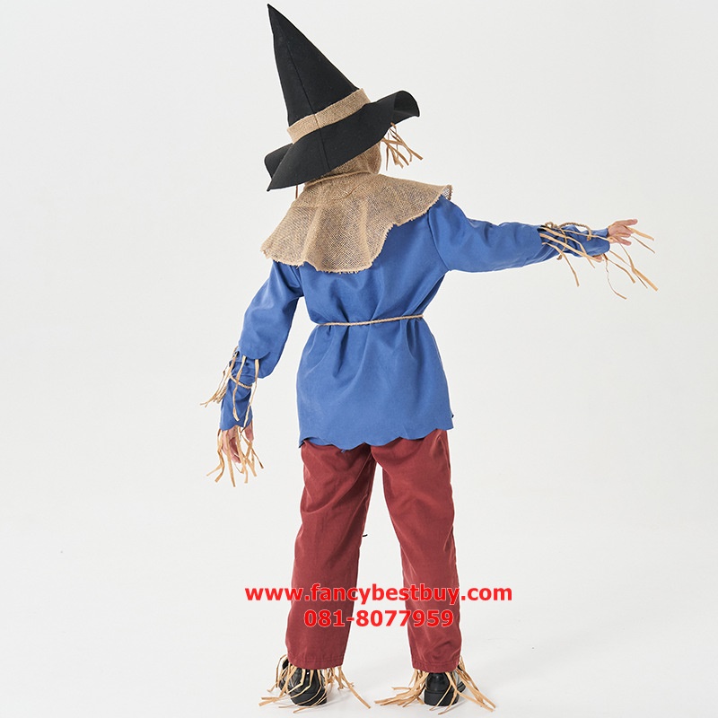ชุดแฟนซี Scarecrow ชุดหุ้นไล่กา Dorothy of OZ ขนาด S115-125, M 125-135, XL145-155