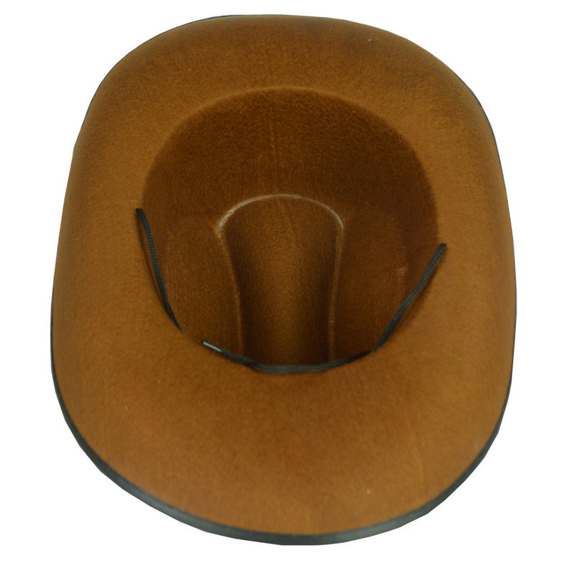 หมวกคาวบอย Cowboy & Cowgirl Hat สำหรับประกอบคาวบอย สีน้ำตาลและสีดำ