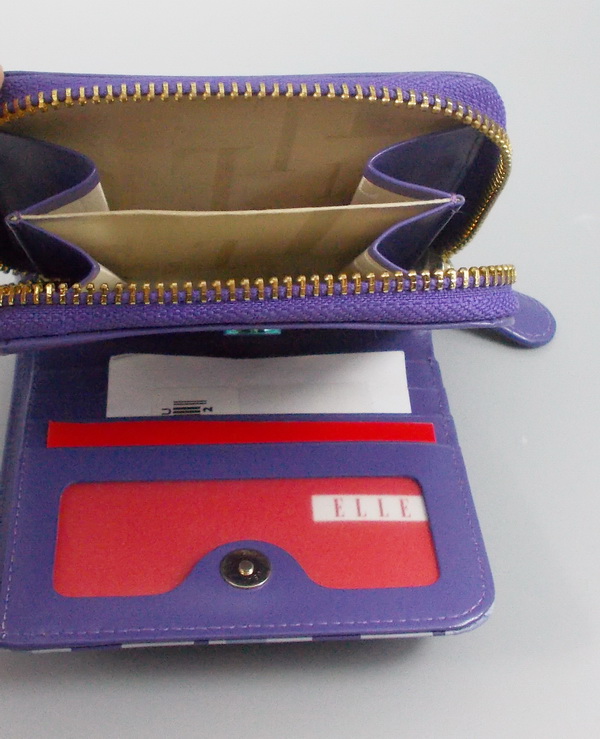 กระเป่าสตางค์ ELLE ม่วง ใหม่ แท้
