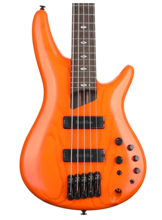 Ibanez Prestige SR4605 Bass Guitar - Orange Solar Flare Low Gloss
