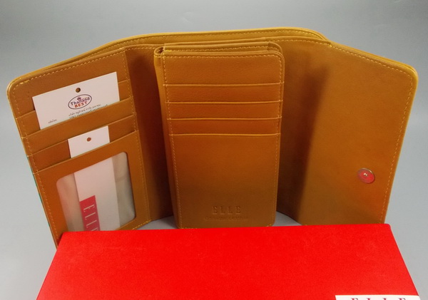 กระเป๋าสตางค์ ELLE มัสตราด ใหม่ แท้