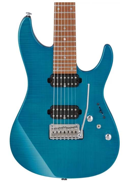 Ibanez Martin Miller Signature MM7 Electric Guitar - Transparent Aqua Blue