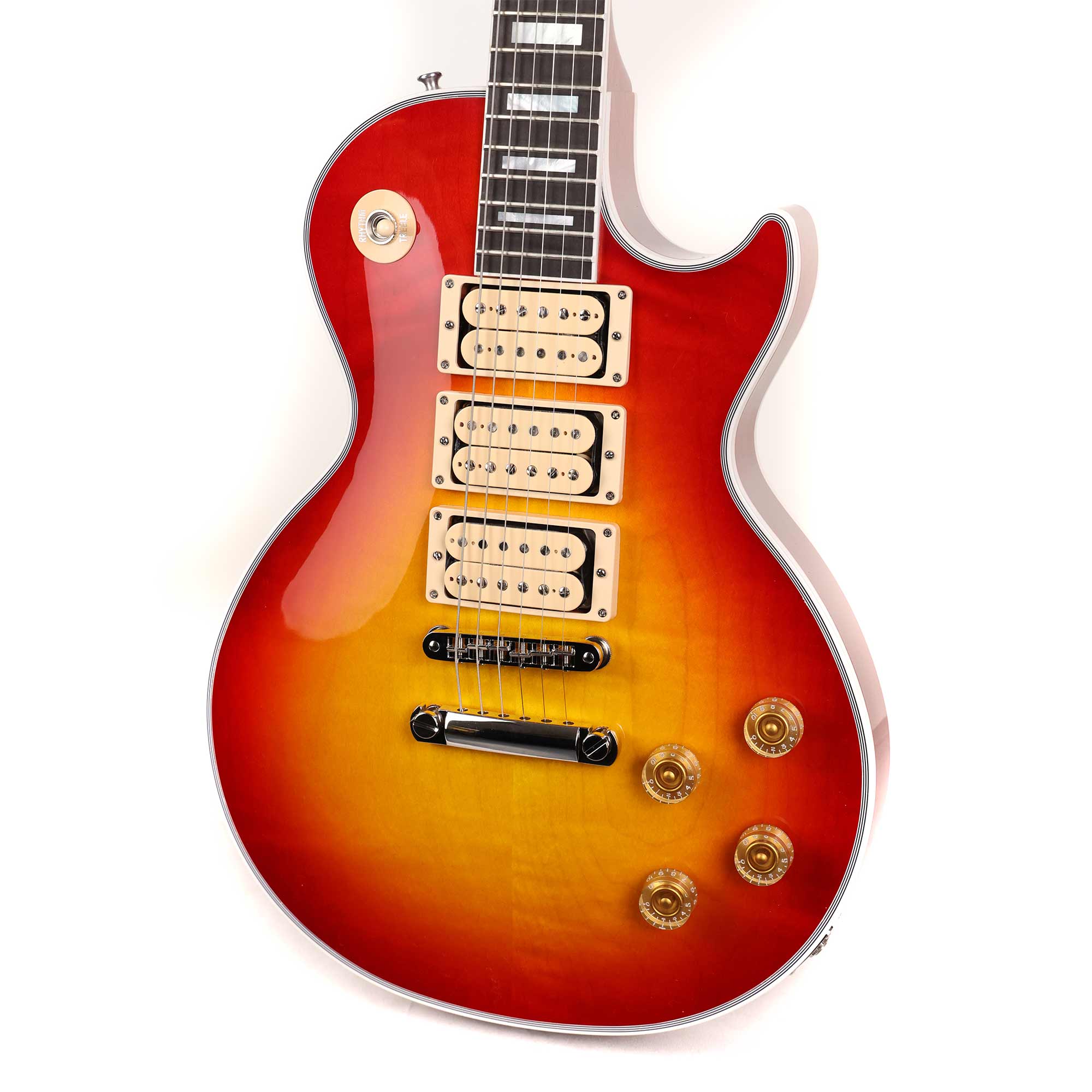 Gibson Custom Shop Les Paul Custom Made 2 Measure Cherry Sunburst Triple '57 Classics and Nickel Hardware