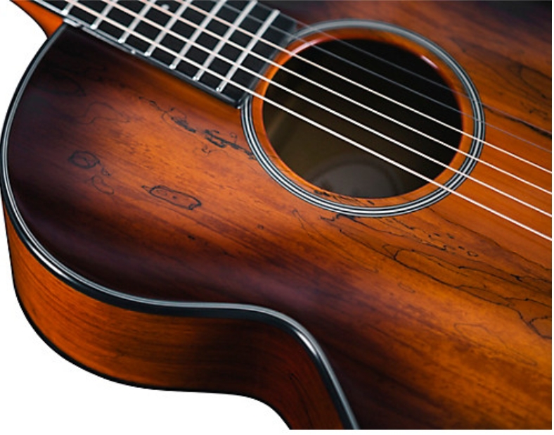 Mitchell MX430 Spalted Maple Acoustic-Electric Guitar Whiskey Burst