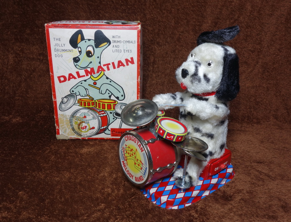 60s Alps Dalmatian Drumming Dog