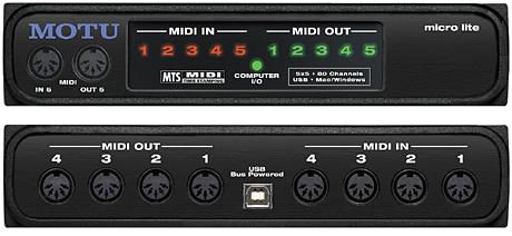 MOTU Micro Lite USB MIDI Interface