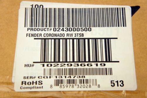 Fender Coronado Special Edition - 3-color Sunburst, Rosewood fingerboard