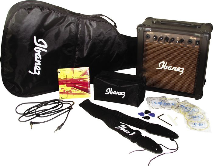 Ibanez IJAE5 JamPack Jolt/SE Acoustic-Electric Guitar Pack Black