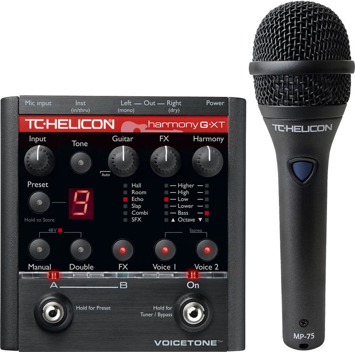 TC Helicon VoiceTone Harmony G-XT with MP-75 Mic