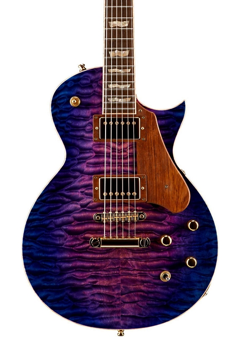 ESP Custom Eclipse Solid Body Electric Guitar - Orchid Purple Sunburst