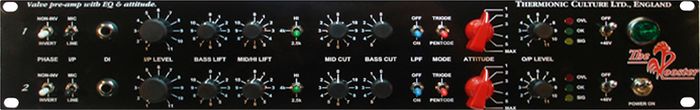 Thermionic Culture Rooster Stereo Mic/Line/DIPre EQ & Attitude, with Balanced Output