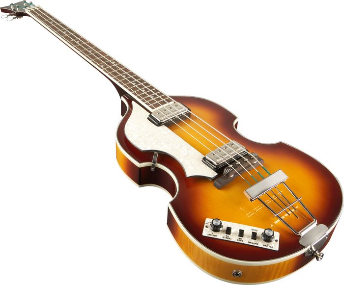 HCT-500/1L-SB Left Handed Violin Bass Sunburst