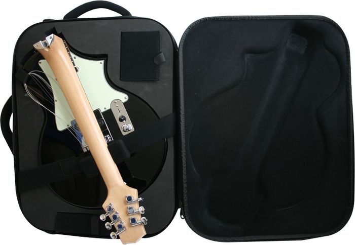 Voyage-Air Guitar TransAxe Telair VET-1 Electric Guitar with Rosewood Fingerboard Black