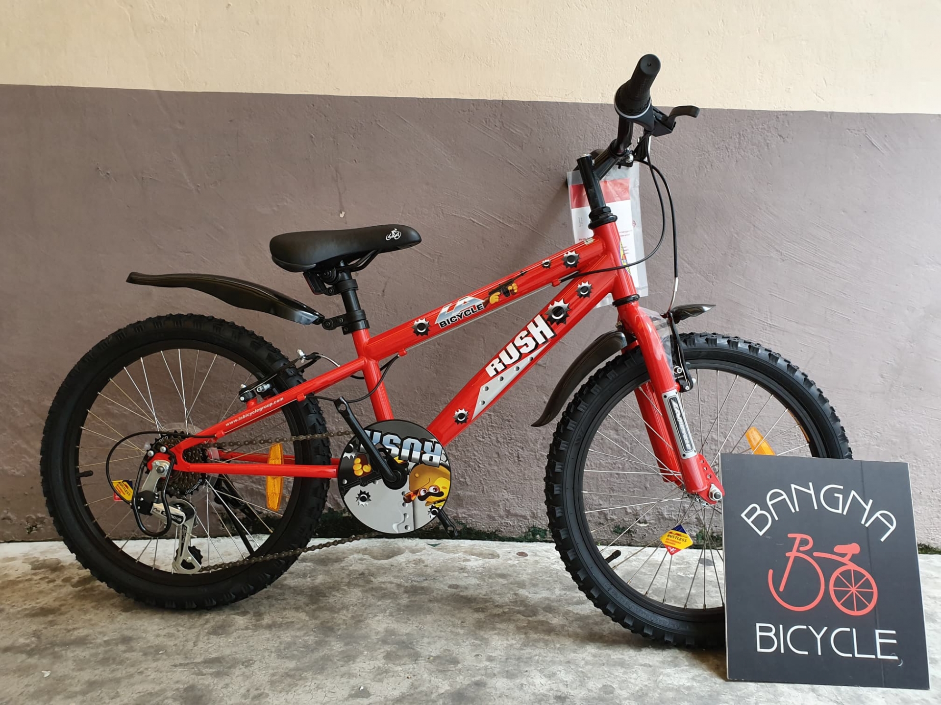 รถจักรยานเด็ก LA Rush 20 มีเกียร์ 6 สปีด [สีใหม่ ลายใหม่]