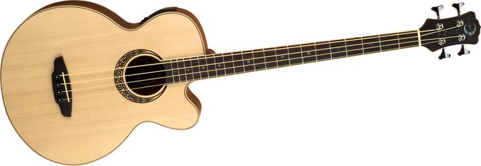 Luna Guitars Muse Acoustic-Electric Bass Guitar Satin Natural