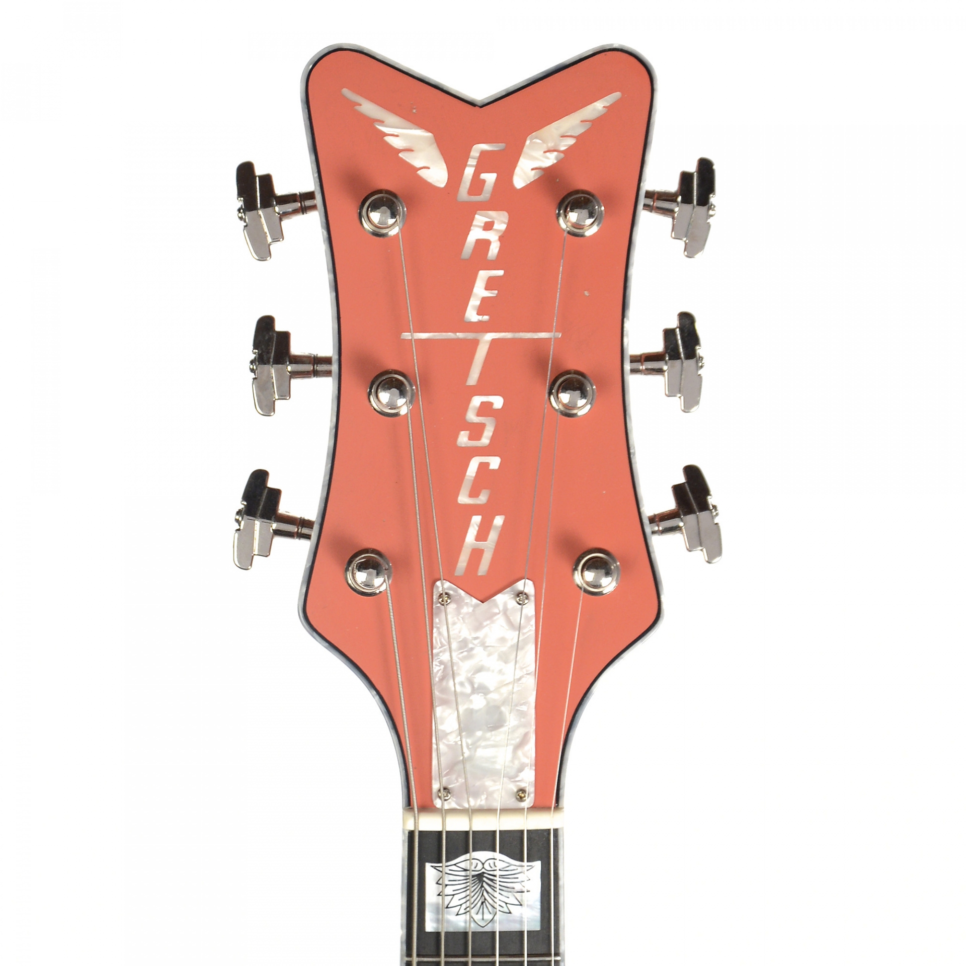 Gretsch CS 1955 Penguin Faded Tahitian Coral Light Relic w/White Moto Binding Masterbuilt by Stephen Stern No.UC17041514