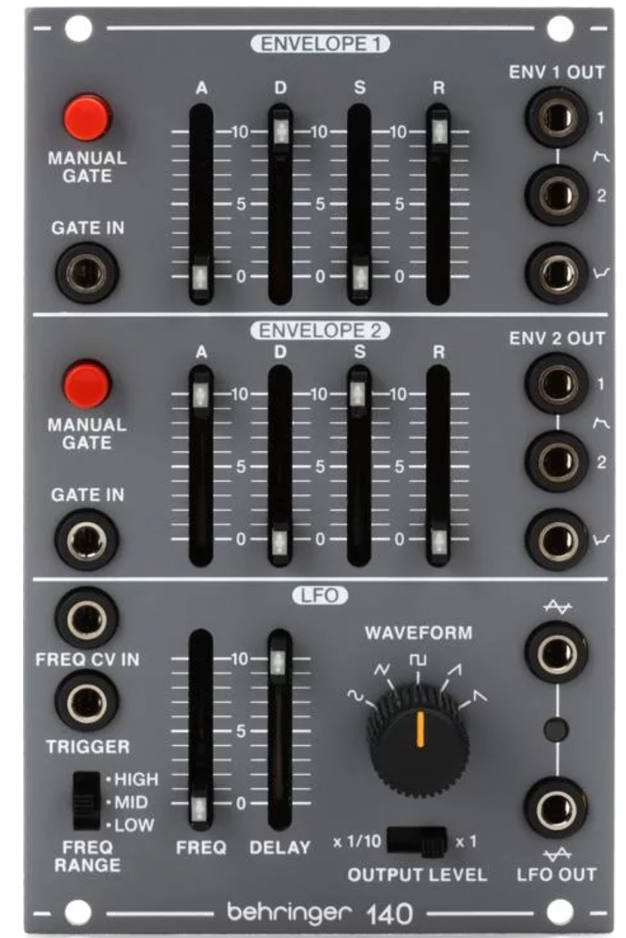 Behringer 140 Dual Envelope/LFO Eurorack Module
