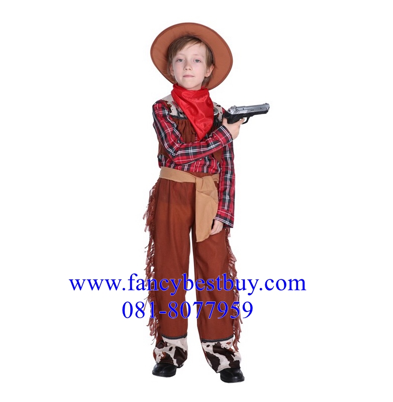 ชุดแฟนซีเด็ก ชุดคาวบอย Little cowboy มีขนาด L